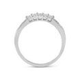 thumbnail image 3 of 10kt White Gold Womens Princess Diamond Bridal Wedding Ring Band Set 1.00 Cttw, 3 of 5