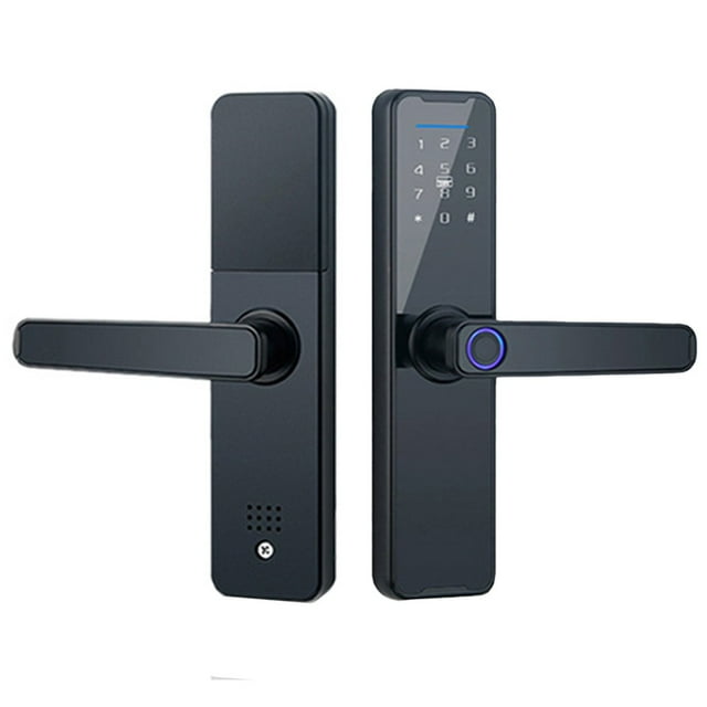 SPRING Smart Fingerprint Door Lock: For Tuya APP Control & Enhanced Security Mechanical Standard version