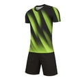 thumbnail image 5 of ITSAME Boys Girls Football Training Outfits Breathable V-Neck Top and Shorts 2-Piece Kids Soccer Uniform Set Green Size 4T, 5 of 9
