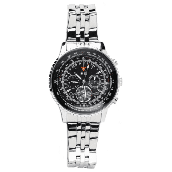 Nightwing Automatic Tourbillon Watch – 50mm Stainless Steel Men’s Luxury Timepiece