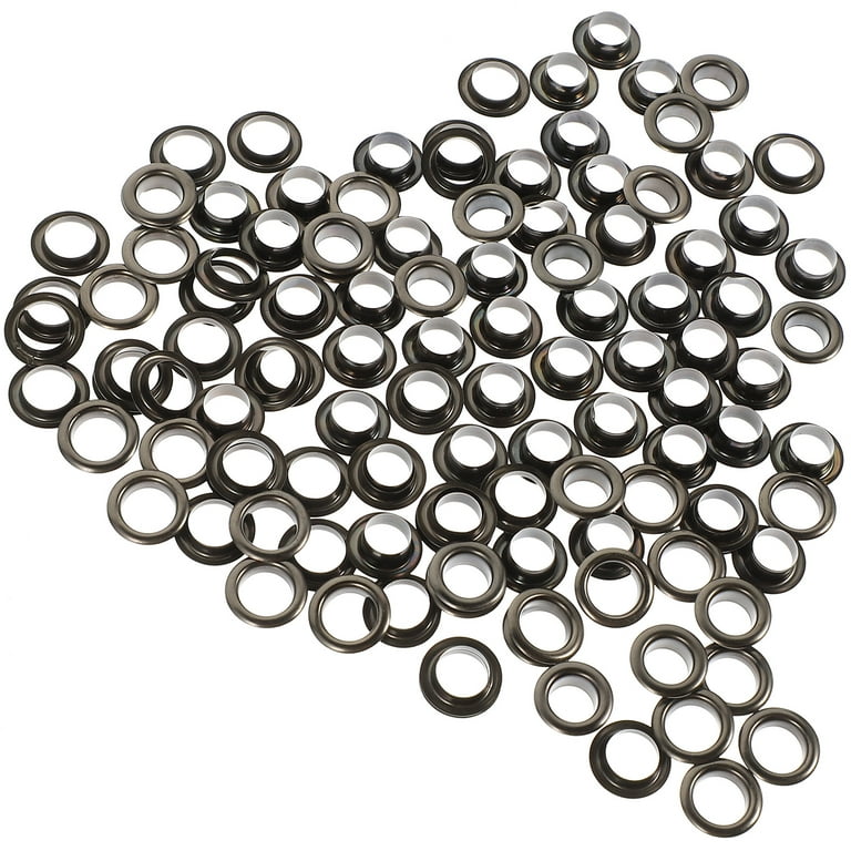 Grommet Tool Kit, 1/4 Inch Grommets Eyelets Sets, 110 Set Eyelets Kit with  3 Pcs Installation Tools and 1 Pcs Storage Box, Stainless Steel Grommets