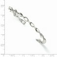 thumbnail image 2 of Sterling Silver Bangle Bracelet - 6.8 Grams - Measures 4mm Wide, 2 of 2