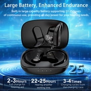 KIBVOE Sound Amplifiers Rechargeable. Noise Reduction In Ear Digital Personal Sound Amplifiers For Seniors,Black