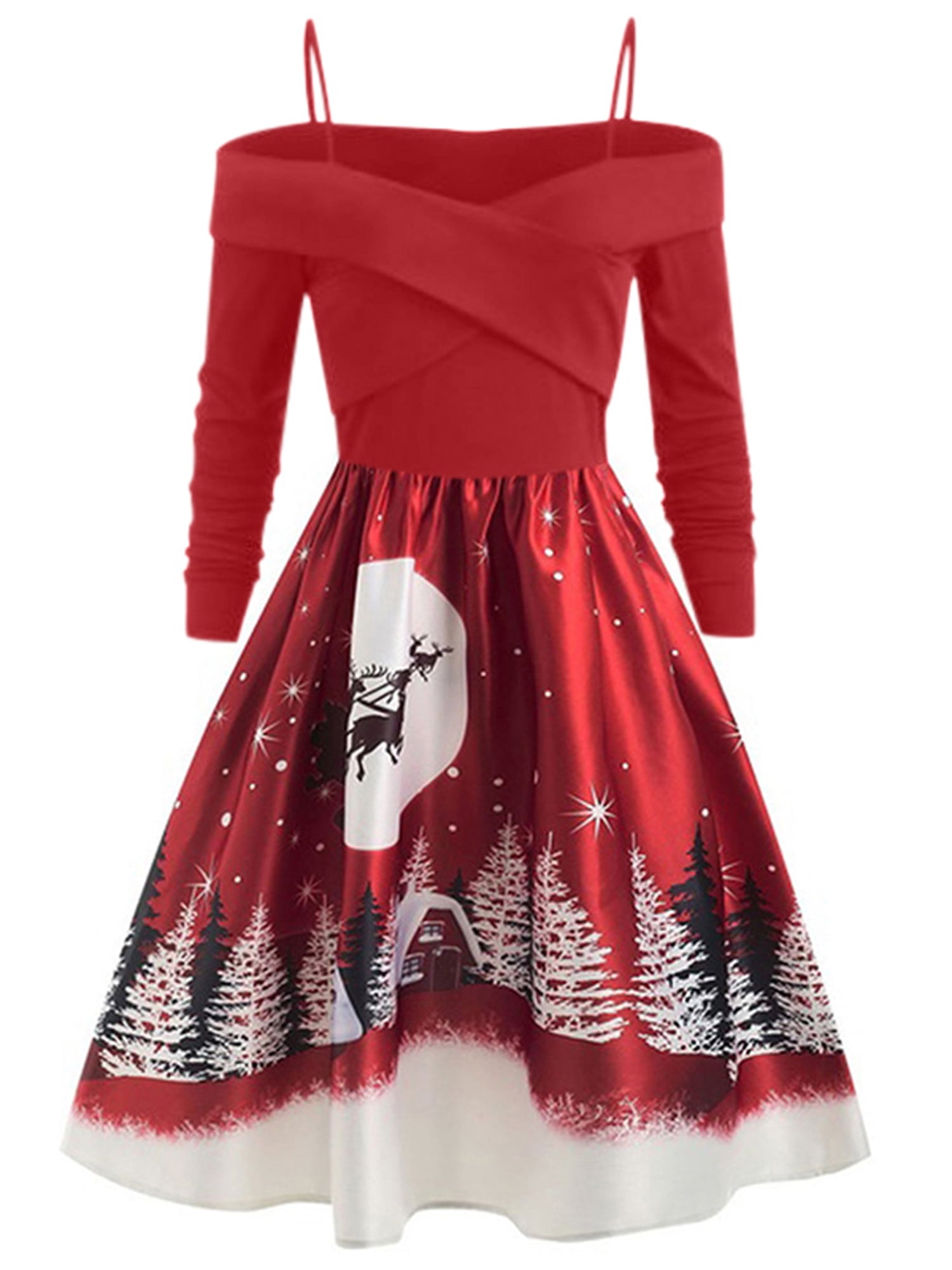 christmas midi dress