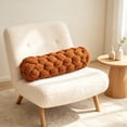 thumbnail image 5 of Orangide Knot Pillow Long Lumbar Cushion, Soft Cozy Knotted Decorative Throw Pillow for Sofa Bedroom, Boho Style Back Support Cushion for Homestay Living Room, 5 of 6
