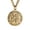 Gold, variant on HZMAN Coin Necklace Men's Stainless Steel Necklace Pendant Retro Ecclesiastes Bible Verse Round Medal Necklace Jewelry Gift (Silver Gold)