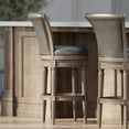 thumbnail image 3 of Maven Lane Pullman Bar Stool in Reclaimed Oak Finish, Ronan Stone, Set of 2, 3 of 6