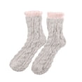 thumbnail image 2 of LSQii Socks for Women Men Casual Warm Thermal & Soft Cozy Non Slip Plush Ankle Socks Fuzzy Solid Color Slipper Home Floor Slipper Sleeping Wear Khaki, 2 of 8