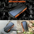 thumbnail image 4 of Batterie Solaire 25000mAh avec Charge Rapide Chargeur Portable Batterie Externe Haute Capacité pour Téléphones Tablettes et Plus Compatibilité Universelle Batterie Lithium Polymère, 4 of 5