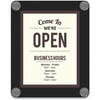 Deflecto Superior Image Window Display, 8.5 x 11 Insert, Clear/Black
