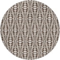 thumbnail image 2 of Addison Rugs Dream Shag Premium Machine Washable Transitional Tribal, Boho Brown Round Rug, 8' x 8', 2 of 8