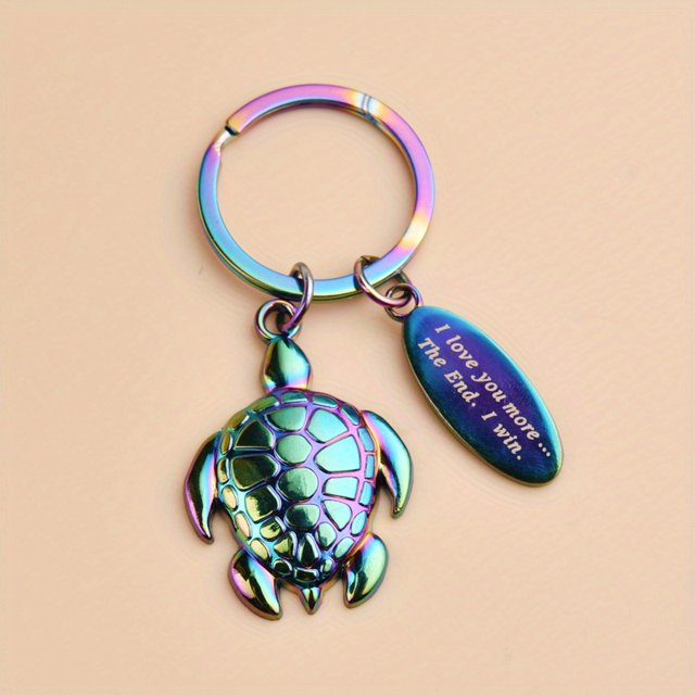 Five Color Turtle Awesome Keychain For Men, Creative Gift For Men