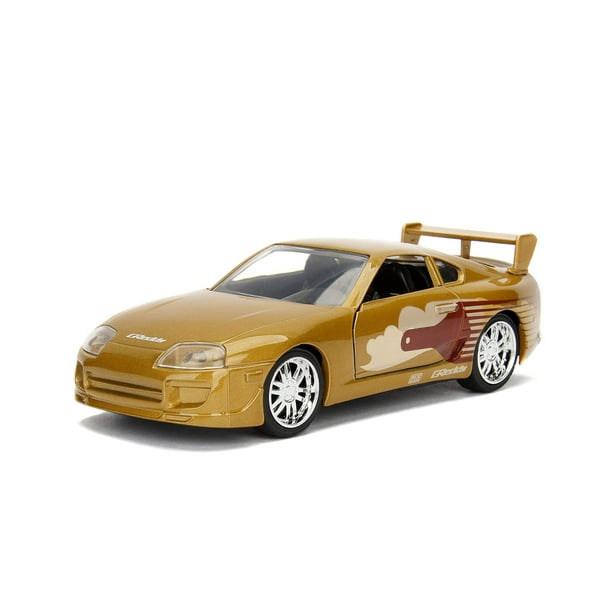 Jada Slap Jack'S Toyota Supra Gold película rápida y furiosa 1/32 coche modelo fundido a presión