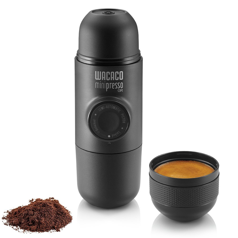 Wacaco Minipresso GR, Portable Espresso Machine, Compatible Ground Coffee, Small Travel Coffee Maker, Manually Operated from Piston Action - image 1 of 6