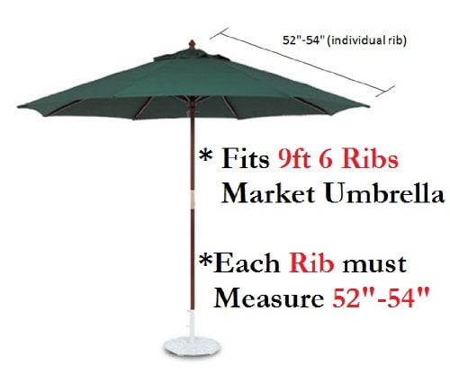 9ft Umbrella Replacement Canopy 6 Ribs In Taupe Only Make Sure Your Is Panels With Length 52 To 54 By Formosa Covers Com - Patio Umbrella Replacement Canopy 9ft 6 Ribs 9ft Umbrella Replacement Canopy 6 Ribs In Taupe Only Make Sure Your Is Panels With Length 52 To 54 By Formosa Covers Com - Patio Umbrella Replacement Canopy 9ft 6 Ribs