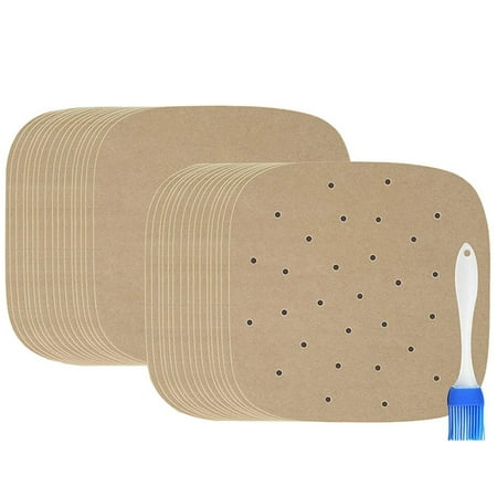 

Parchment Paper 9 Inch Perforated Unbleached Bamboo Steamer Liner Paper for Basket Cake