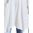 thumbnail image 4 of Gvmfive Women Casual Tops Long Sleeve V Neck Irregular Tunic Blouse T Shirt, 4 of 5