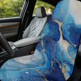 thumbnail image 6 of ZUXONGSY Car Seat Cover Towel Blue Marble Print Towel Bucket Seat Covers Wear-Resistan Auto Front seat Protector Gift for Car Outdoor Sport Activities, 6 of 8