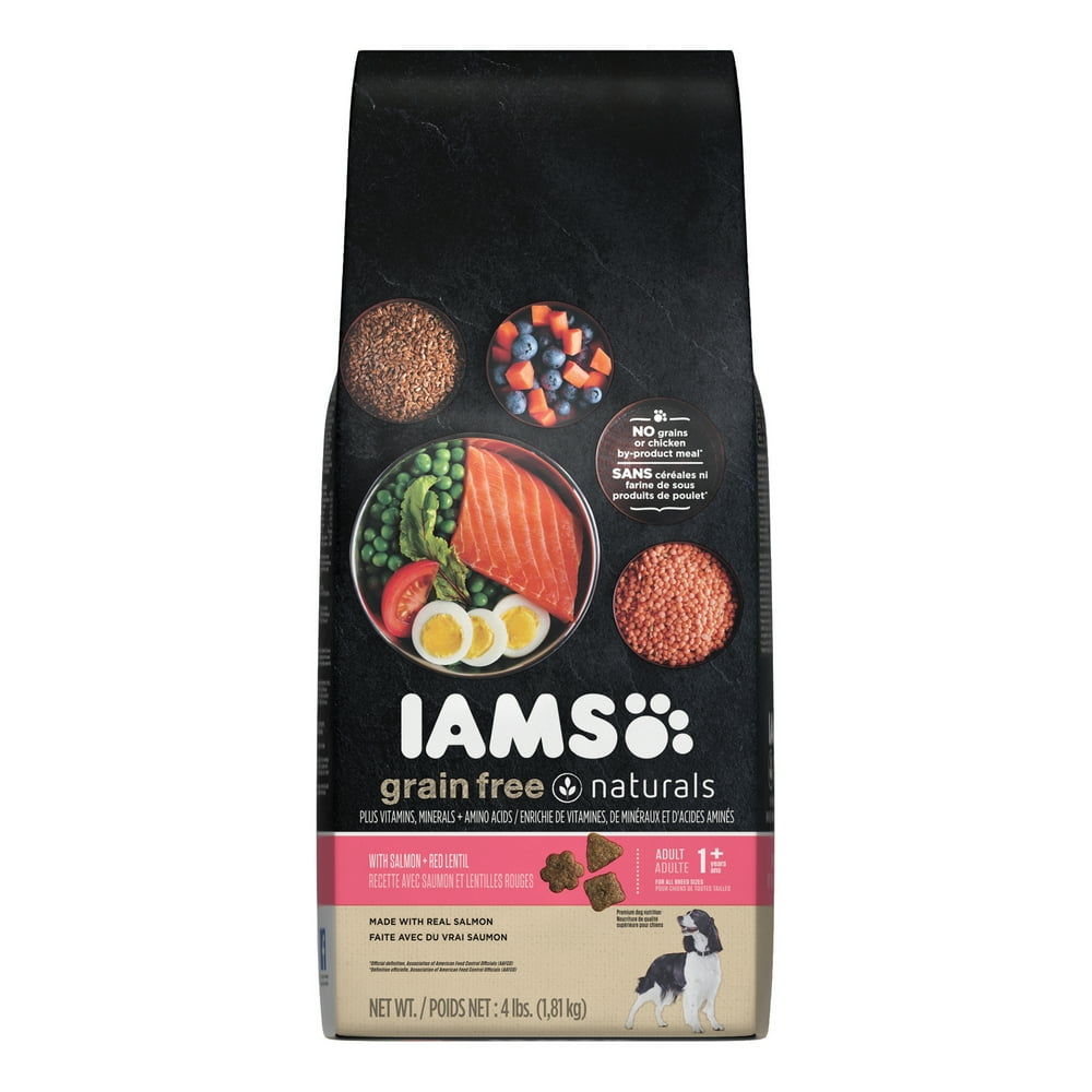 Iams GrainFree Naturals Premium Dog Food, With Salmon