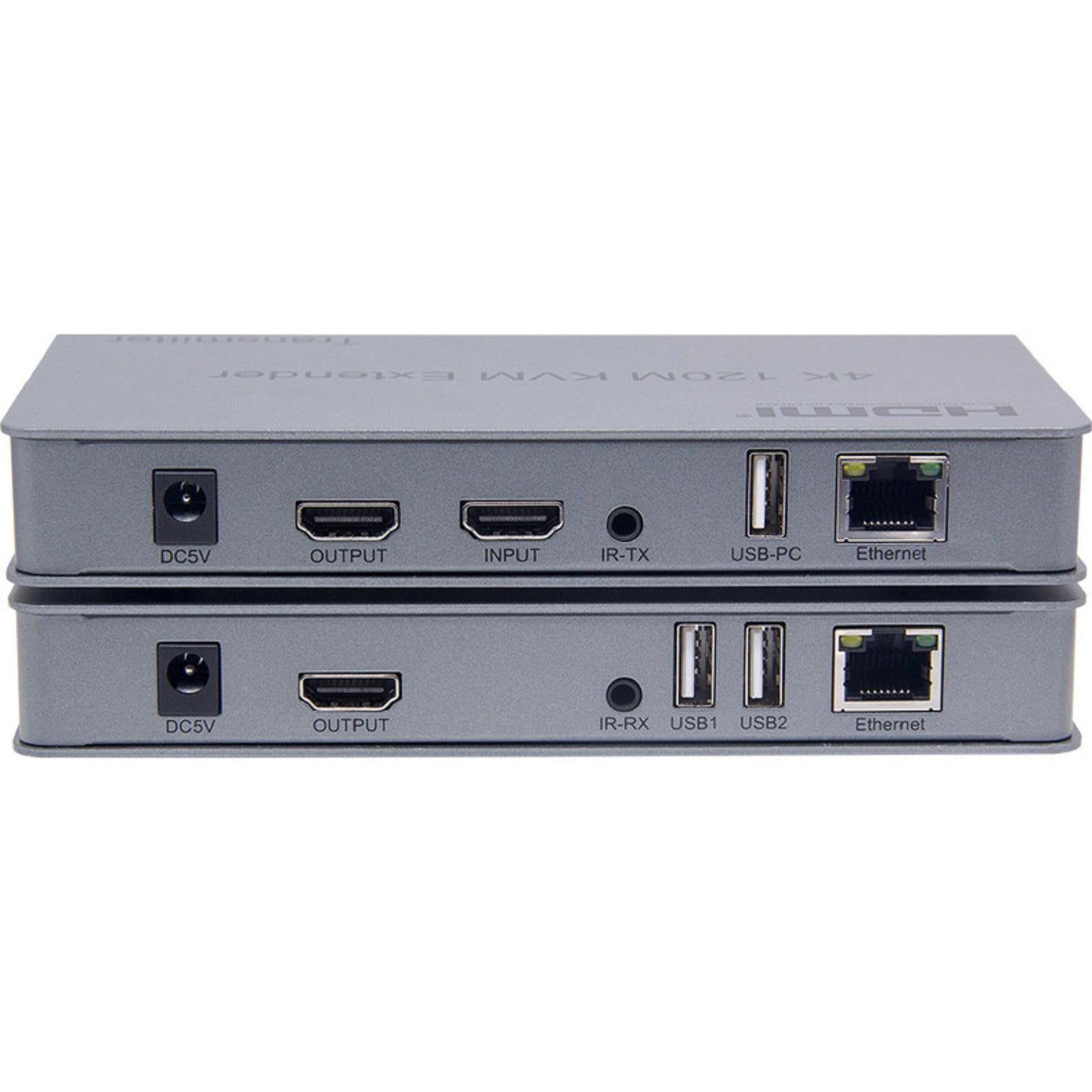 DC5V/1A HDMI Extender Over IP Ethernet 4K@30HZ Up to 120M Direct 1 to 1 Extender Over CAT5e/CAT6 to Many Over Gigabit Switch Splitter , Network LAN, IR Extension