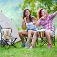 thumbnail image 6 of 600D Oxford Camping Chair Portable Foldable Chair Supports 220 lbs for Picnic, Fishing, Backpacking Watercolor Adorable Bunny, 6 of 8