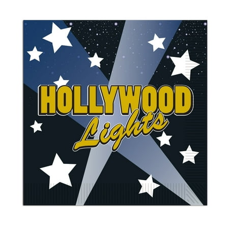 Beistle - Hollywood Lights Beverage Napkins - Pack of 12