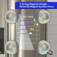 thumbnail image 4 of NIUBEE Acrylic Magnetic Weekly Meal Planner for Fridge(8" * 12"), Clear Set of 2 Dry Erase Board Calendar and Memo for Refrigerator Reusable Week Planner, Includes 6 Dry Erase Markers, 4 of 8
