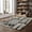 Multicoloured, variant on HomeRoots 510190 2 x 3 ft. Black Gray & Ivory Geometric Power Loom Stain Resistant Rectangle Area Rug