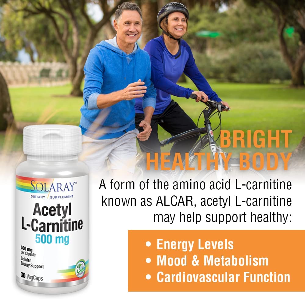 solaray acetyl l carnitine alpha lipoic acid L-Carnitine 500 MG Capsules, 30 Ct oral glutathione skin whitening CBAWinners Packungsgröße:300g