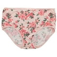 thumbnail image 6 of Delta Burke Women's Plus Sized Sexy Smooth High Rise Briefs 5 Pack - Pink Army Green Florals - 9 / 2X-Large, 6 of 8