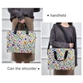 thumbnail image 6 of FORMRS 16" Laptop Bag Carrying Sleeve Case with Handle Travel Shoulder Briefcase, Green Wildflower Pattern, 6 of 8