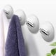 thumbnail image 3 of 2 ganchos autoadhesivos para toallas, ganchos de pared, ganchos antideslizantes de acero inoxidable resistente al agua para colgar batas de cocina, toallas de baño, palos para el hogar en la pared Xemadio 2035009-4, 3 of 9