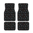thumbnail image 2 of Uemuo Car Floor Mats - Hawaiian Style Pattern Carpet Floor Mats for Cars, Auto Accessories Front & Rear Car Floor Foot Mat Sets of 4 Pieces, 2 of 6