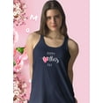thumbnail image 2 of Mother's Day Clever Heart Racerback Tank Women -Image by Shutterstock, Female Large, 2 of 4