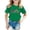Dark Green, variant on School Uniform Tshirts Children Letter Graphic T Shirt Short Sleeve Crewneck Top Girls Tshirts Black 3-4 Years