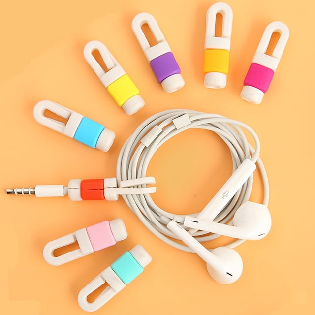 UPOUART 8Ud Enrolladores De Cable Para Auriculares Con Protector De Datos Y Multicolor
