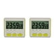 thumbnail image 2 of Kearding Temporizador de cocina de 24 horas Dormitorio Cocina Pantalla digital Cuenta regresiva Alarma Parrilla Cronómetro electrónico Verde Verde 2Conjunto, 2 of 6