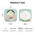 thumbnail image 6 of Gaeub White Bunny Bottom And Easter Eggs Square Chair Seat Covers, Stretch Fitted Printed Chair Seat Cushion Cover for Kitchen, Office - One Size, 6 of 9