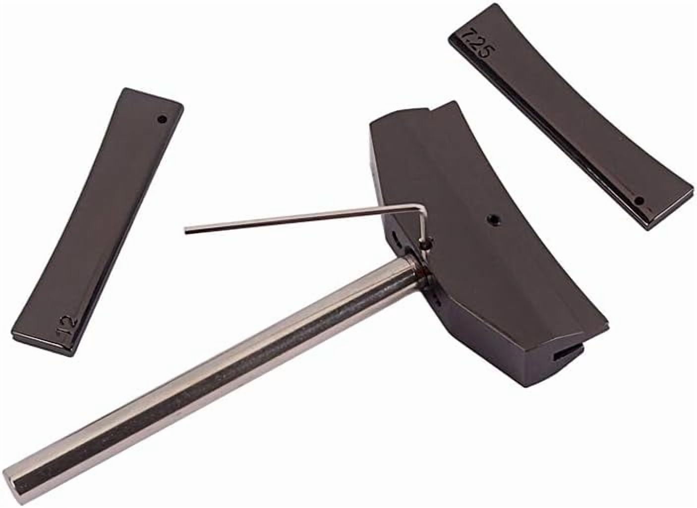 ABCISI Electric Guitar Repair Tool, Alloy Fingerboard Fret Press Caul with 12/7.25/9.5 Inserts, Guitar Fret Adjustment Tool Musical Instrument Accessory - Black