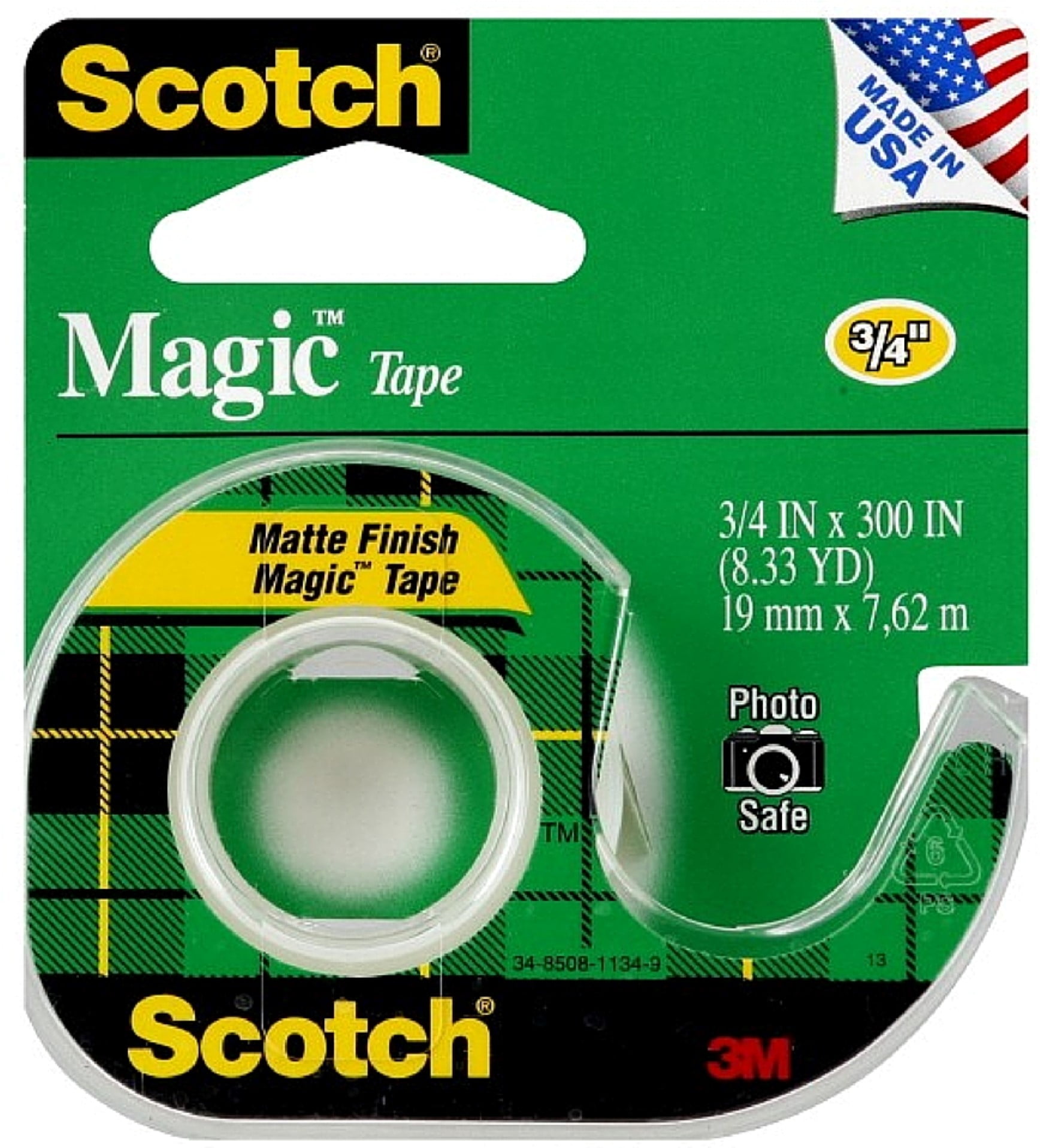 Scotch® Karim Tape Dispenser with Magic Tape, 1 Core, P