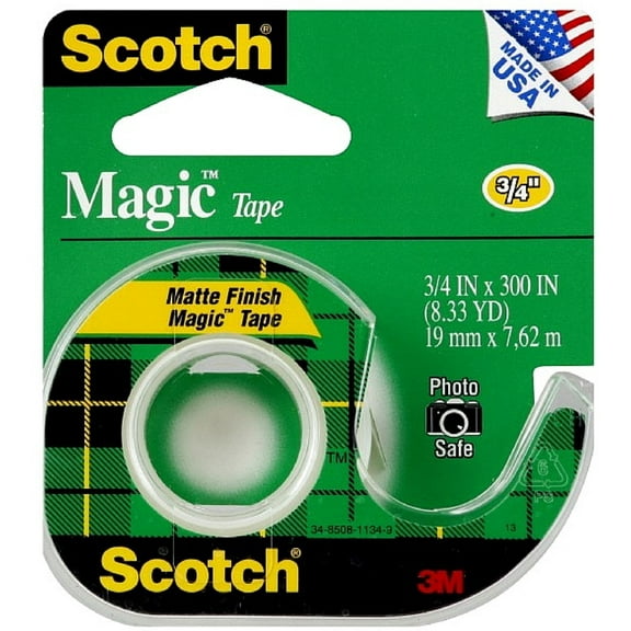 Scotch Magic Tape With Dispenser 1 ea (Pack of 2)