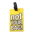 thumbnail image 4 of Birdeem English Letters Pvc Soft Rubber Luggage Tag Fashionable Silicone Tag Backpack Bag Tag, 4 of 5