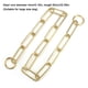 thumbnail image 5 of Cadena para perros, Collar de entrenamiento para perros con cuerda y cadena para perros con estrangulamiento de serpiente sólida P, apariencia llamativa, 5 of 8