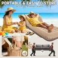 thumbnail image 6 of Inflatable Couch for Camping, Air Mattress with Adjustable Backrest, Blow Up Couch for Adults with Flocked Surface, Portable Inflatable Lounge Chair, Air Sofa Bed for Indoor/Outdoor-No Pump, 6 of 7