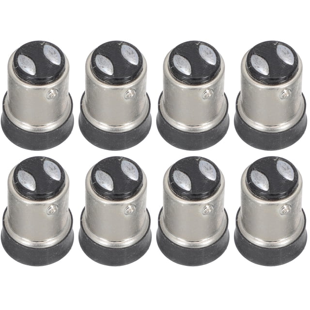 RUNROTOO 8Pcs LED Light Adapter B15 to E12 Base Converter Easy Installation Black Lamp Converter