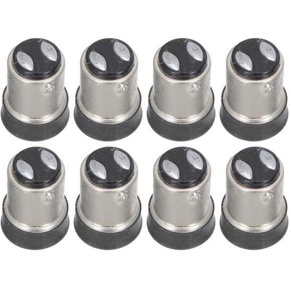RUNROTOO 8Pcs LED Light Adapter B15 to E12 Base Converter Easy Installation Black Lamp Converter
