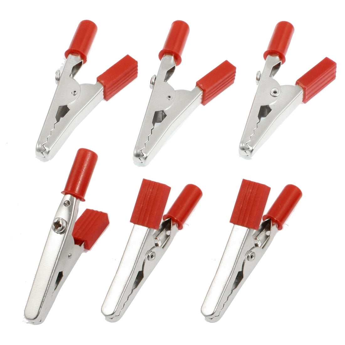 6pcs Alligator Clips Insulated Crocodile Clamps Red Black Test Probe Lead Set 