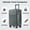 GREEN, variant on HEMXSZH 20 Inch ABS+PC Luggage, Travel Function Boarding Case, Big Capacity Suitcase With Password Lock And Wheels, Black