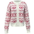 thumbnail image 4 of Coats Lightweight for Women Valentine Knitted Cardigan Sweater Fashion Tops, 4 of 5