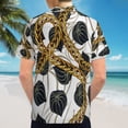 thumbnail image 6 of High Quality Hawaiian Shirts for Men Short Sleeve Aloha Beach Shirt Floral Summer Casual Button Down Shirts Blouses BPS9SJ, 6 of 7
